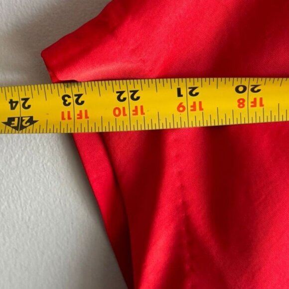 Zara Womens Bloggers Favorite Classic V-neckline Satin Dress Red Size XL - Picture 2 of 14